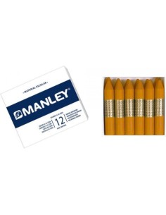 C 12 CERAS MANLEY UNICOLOR Nº64 OCRE MADERA